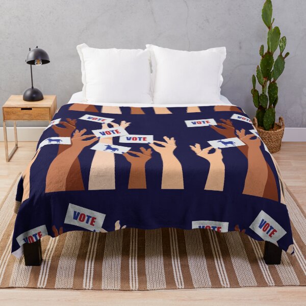 Item preview, Illustration of multicultural women voting Democratic. designed and sold by La Cartoonista.