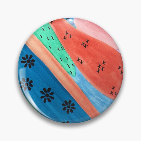 Item preview, Groovy Mixed Media Multicolor Acuarela y Sharpie Pen Design designed and sold by EmmaLula.