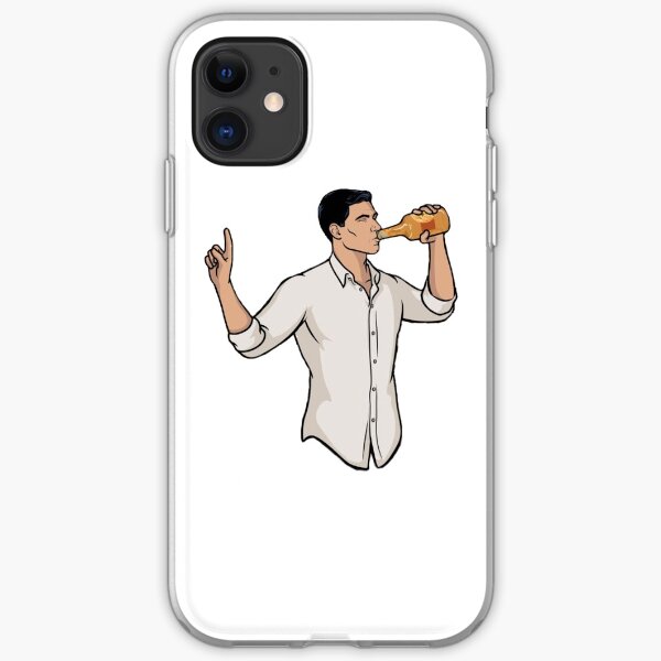 Archer drinking iPhone Soft Case