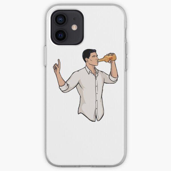 Archer drinking iPhone Soft Case