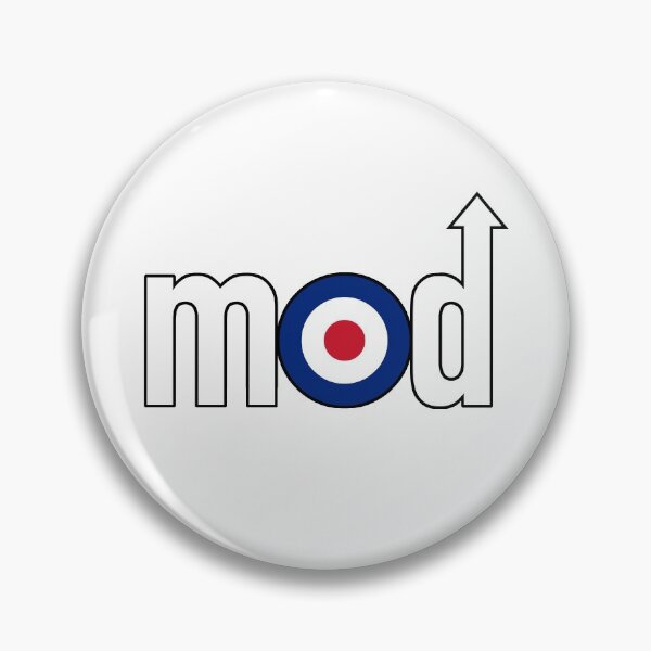 Item preview, Mod Logo with Arrow, White, Small Design designed and sold by shavenmonkeys.