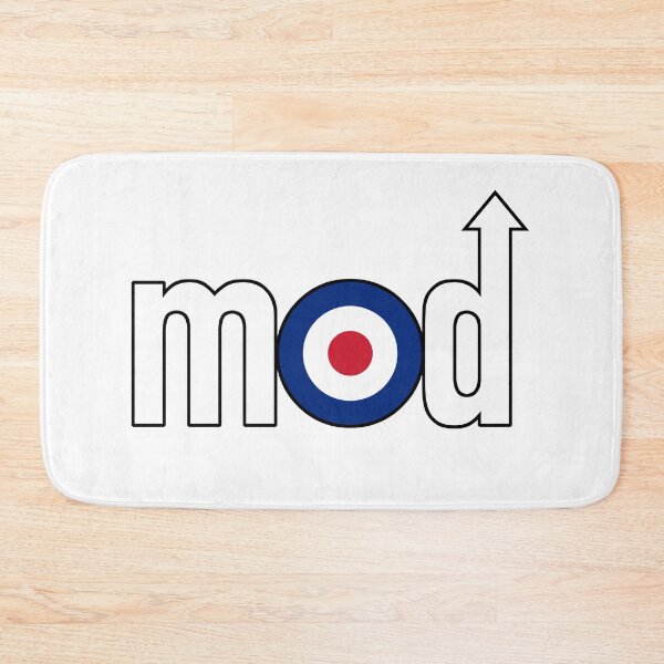 Item preview, Mod Logo with Arrow, White, Small Design designed and sold by shavenmonkeys.