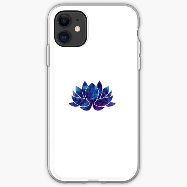 Blue Lotus Watercolor iPhone Soft Case