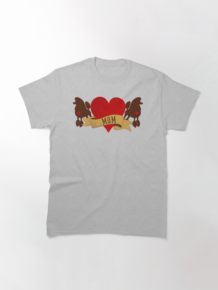 Alternate view of Tattoo Style Poodle Classic T-Shirt