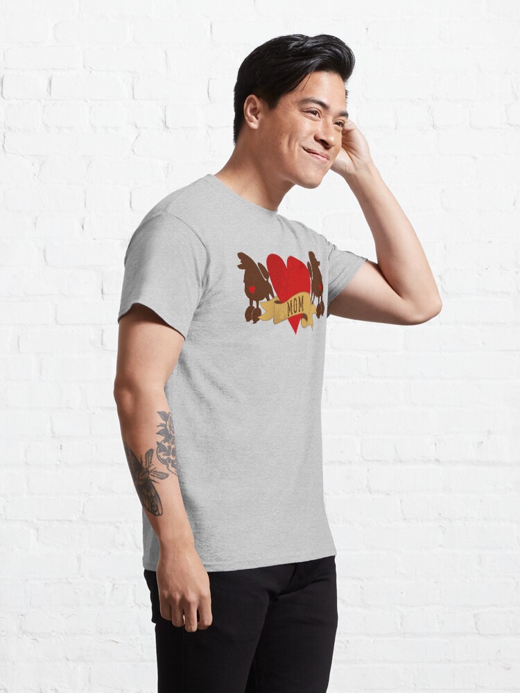 Alternate view of Tattoo Style Poodle Classic T-Shirt