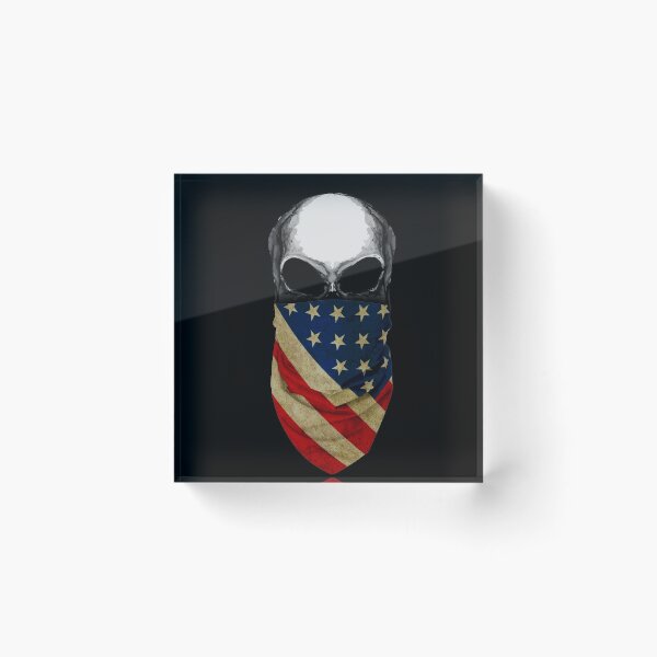 Item preview, skull, skull art, usa, flag decor, designed and sold by Collagedream.