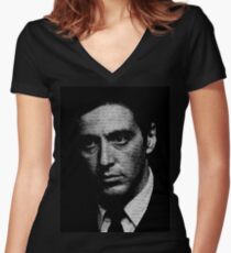Camiseta entallada de cuello en V El padrino: sé que eras tú, Fredo.