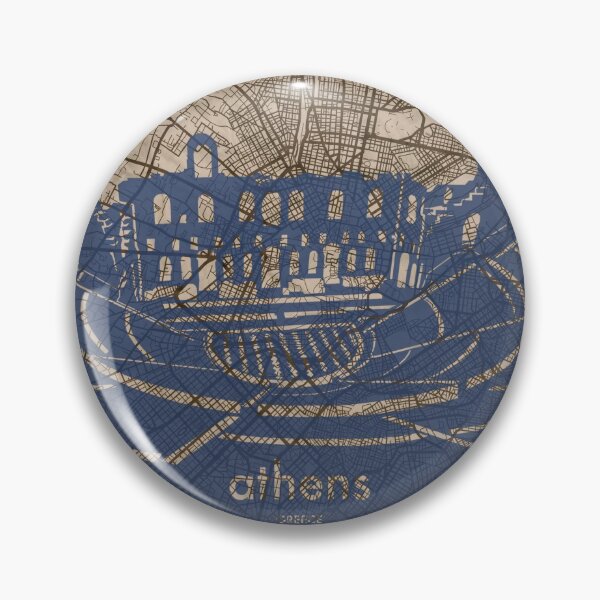 Item preview, Map + Silhouette | Athens designed and sold by CPTVDesign.