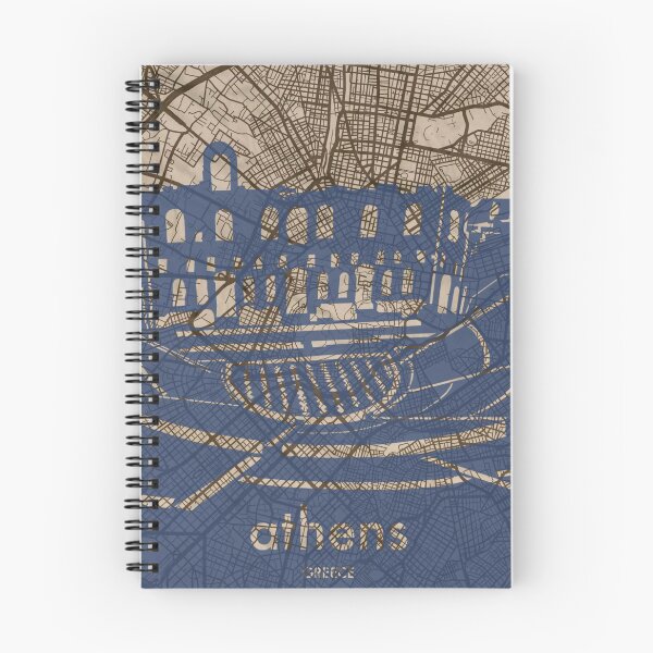 Item preview, Map + Silhouette | Athens designed and sold by CPTVDesign.