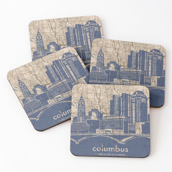 Item preview, Map + Silhouette | Columbus designed and sold by CPTVDesign.