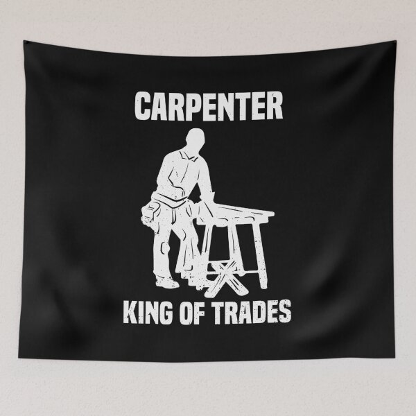 Item preview, Carpenter King Of Trades Carpentry Profession Gift designed and sold by haselshirt.