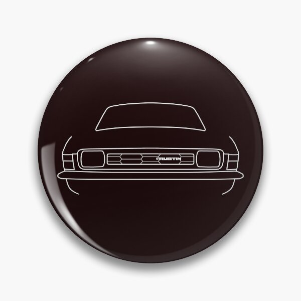 Item preview, Austin Allegro classic car outline graphic (white) designed and sold by soitwouldseem.