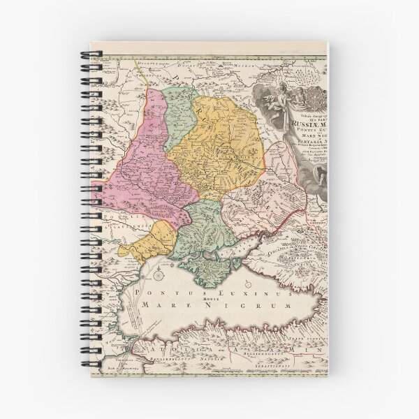 Item preview, Black Sea Region Map (1720) Turkey Bulgaria Russia designed and sold by allhistory.