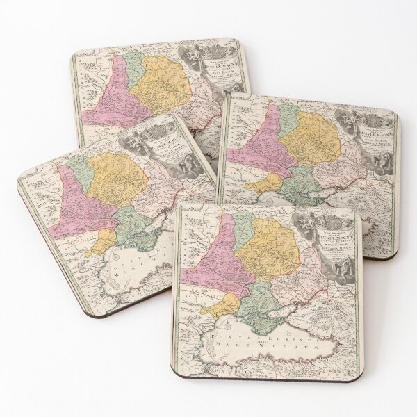 Item preview, Black Sea Region Map (1720) Turkey Bulgaria Russia designed and sold by allhistory.