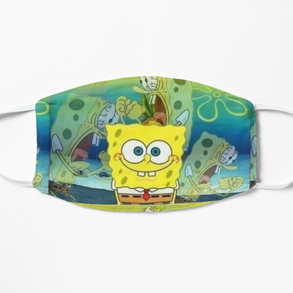Spongebob Rage Reaction Meme Flat Mask