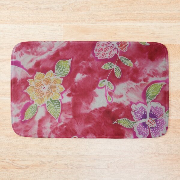 Item preview, Tye Dye With Tossed Batik Flowers designed and sold by Leslie Rogers Todder.