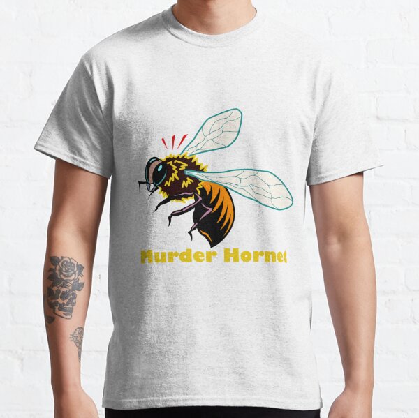 Murder Hornets White Yellow Hockey Jersey