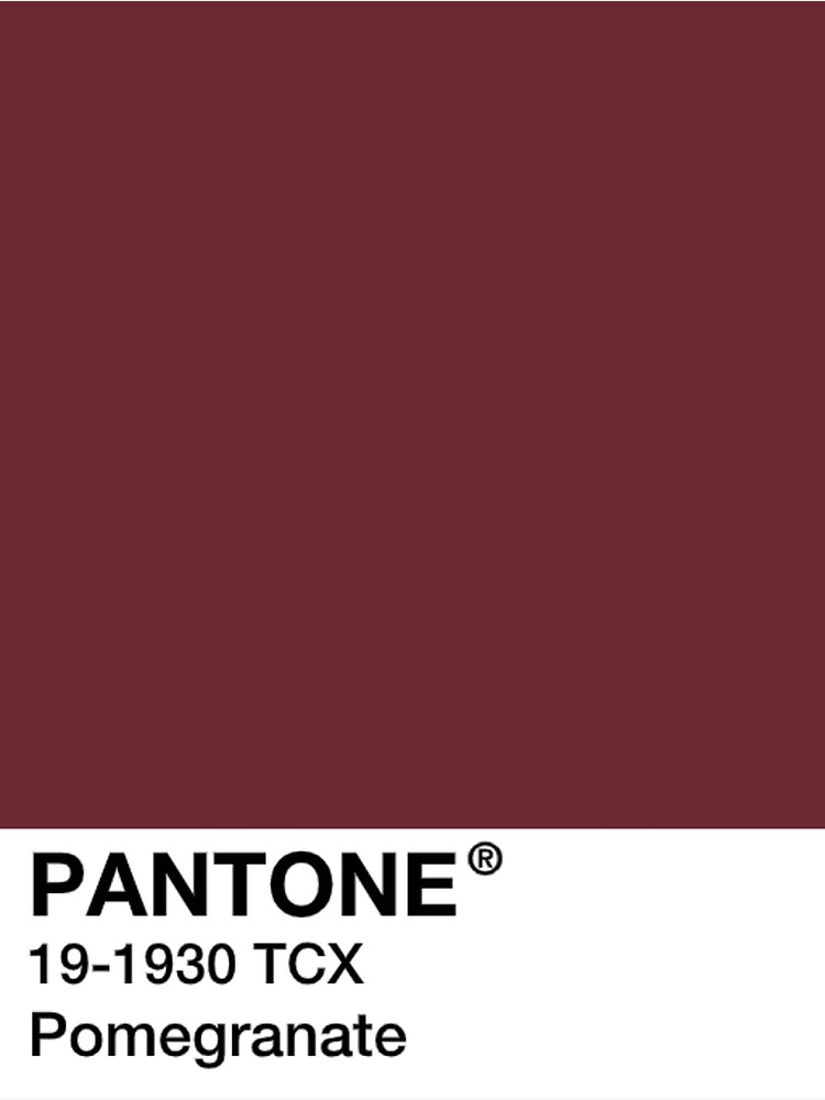 Pantone Pomegranate Red Maroon Greeting Card By Mushroom Gorge Redbubble