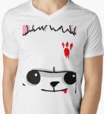 Castle Crashers Bear Face Men's V-Neck T-Shirt