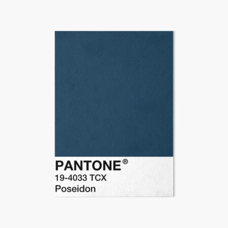 PANTONE Poseidon - Blue / Navy Blue Art Board Print
