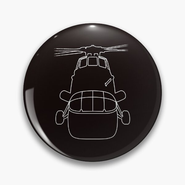 Item preview, Westland Wessex helicopter outline graphic (white)  designed and sold by soitwouldseem.