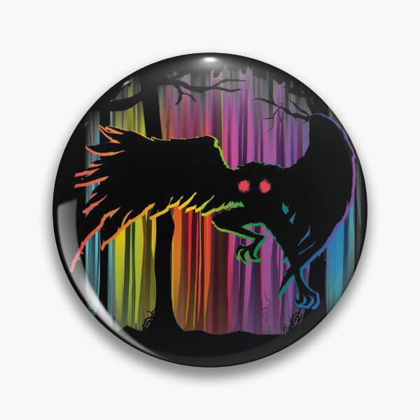 Artikel-Vorschau von Mothman Rainbow Aurora Forest - Einzigartiges Gleichheits-Kryptiden-Geschenk, designt und verkauft von NatIntrovertSoc.