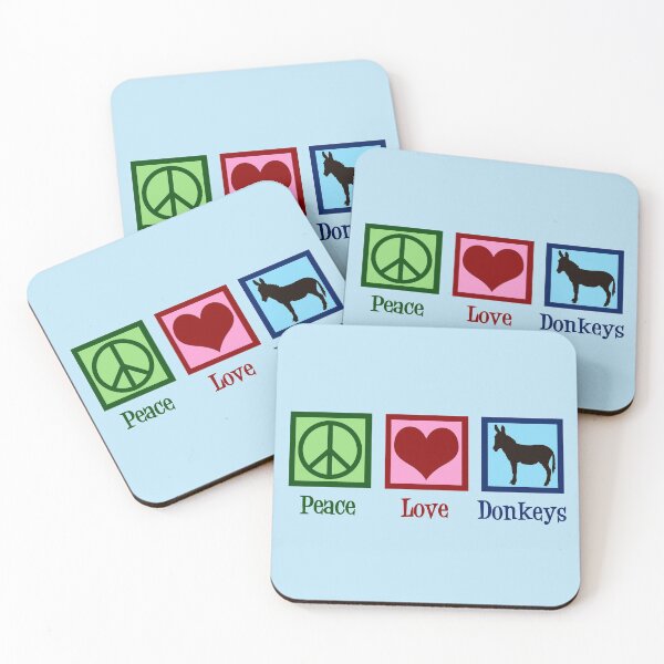 Item preview, Peace Love Donkeys designed and sold by Epic Love Designs.