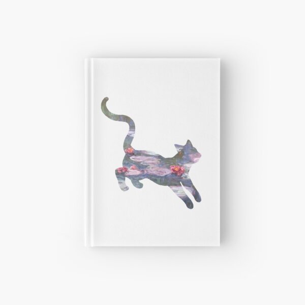 Waterlily Monet Cat Hardcover Journal