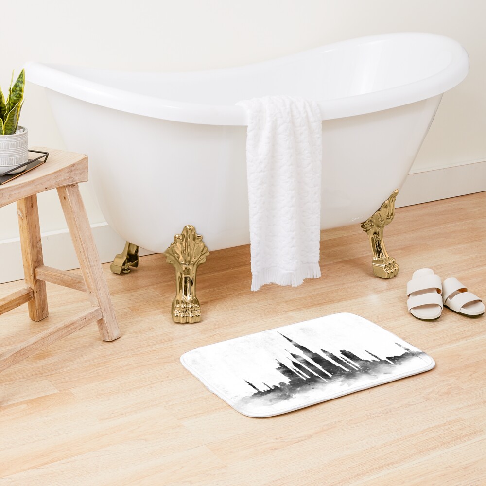 "Dubai Skyline" Bath Mat for Sale by MonnPrint Redbubble