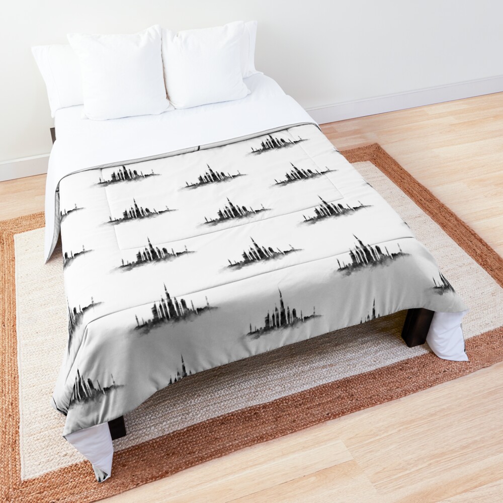 "Dubai Skyline" Comforter by MonnPrint Redbubble