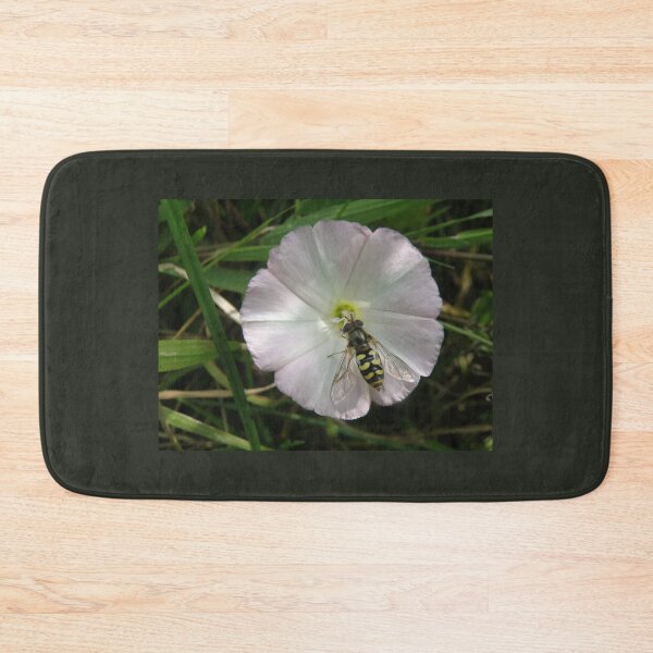 Item preview, Hoverfly and Pink Flower Feeding Time Photograph designed and sold by naturegallery.
