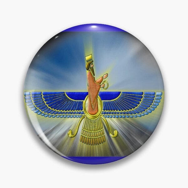 Item preview, Farvahar, Mazdyasna Symbol designed and sold by Nostalgic Art.