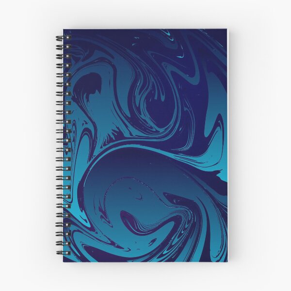 Item preview, Funky, blue swirling abstract pattern  designed and sold by yougalore.