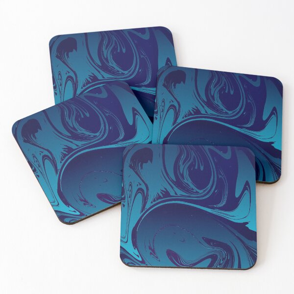 Item preview, Funky, blue swirling abstract pattern  designed and sold by yougalore.