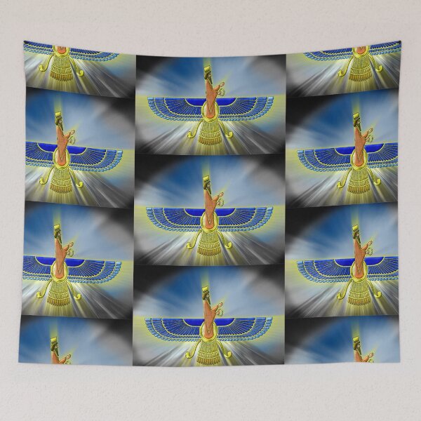 Item preview, Farvahar, Mazdyasna Symbol designed and sold by Nostalgic Art.
