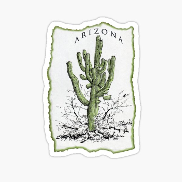 Giant Saguaro ARIZONA tee Sticker