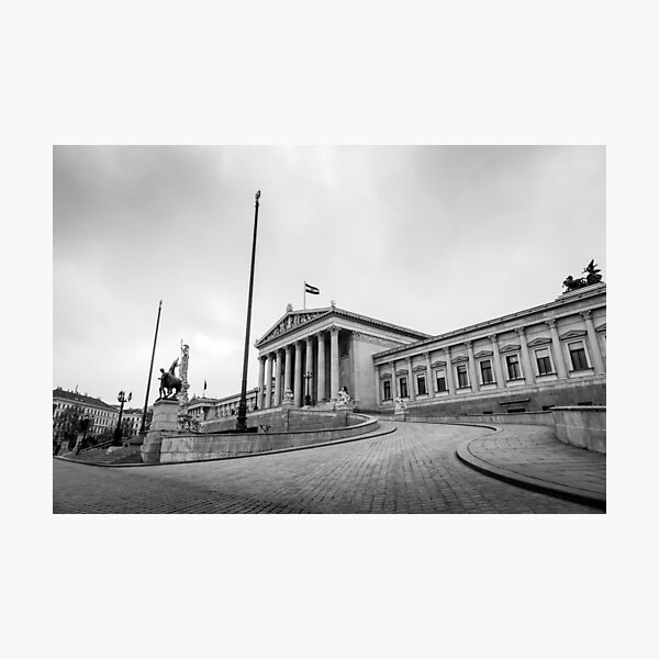 Item preview, Austrian Parliament Building in monochrome designed and sold by wellsie82.