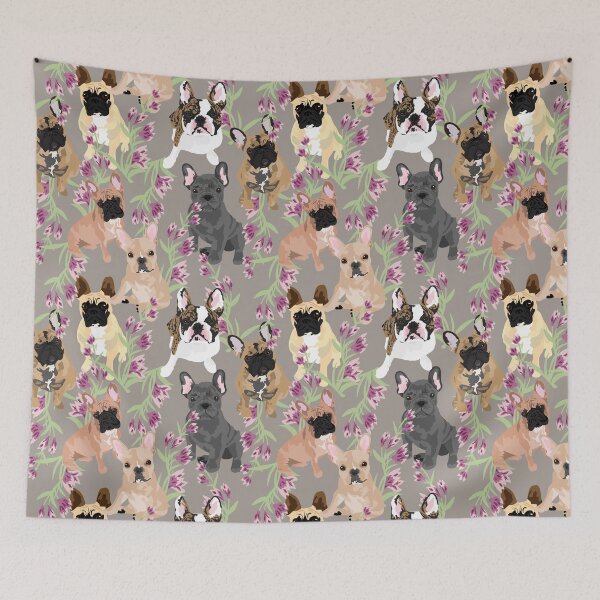 Item preview, Frenchie Floral designed and sold by VieiraGirl.