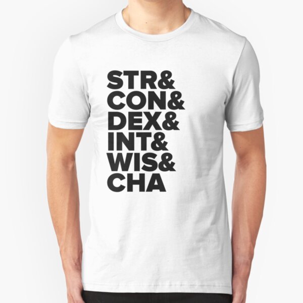 D&D Characteristics Abbreviated Slim Fit T-Shirt