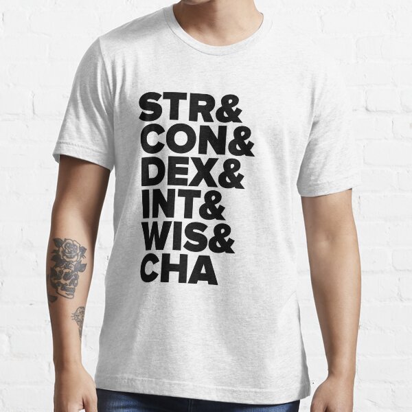 D&D Characteristics Abbreviated Essential T-Shirt