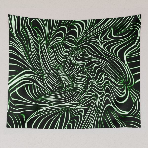 Item preview, Greenish wavey lines with white highlights designed and sold by Matthew554a.