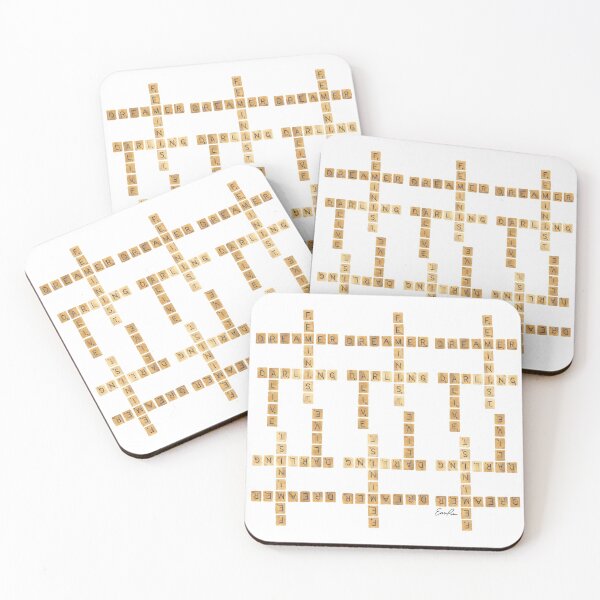 Item preview, Watercolor Scrabble Board for Dreamers designed and sold by EmmaLula.