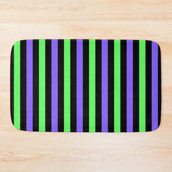 Item preview, Basic Vertical Stripes - Black, Green & Purple designed and sold by TheFrostedDonut.