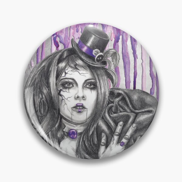 Item preview, Amethyst - Birthstone Broken Doll with Dripping Paint designed and sold by Deanna Davoli.