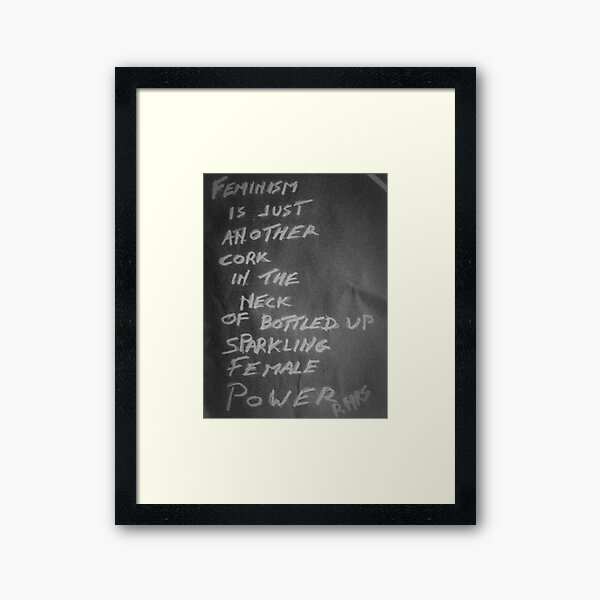 PUNK FEMINISM Framed Art Print