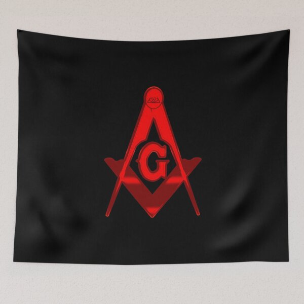 Item preview, Freemason Compass Ruby Red designed and sold by IBMClothing.