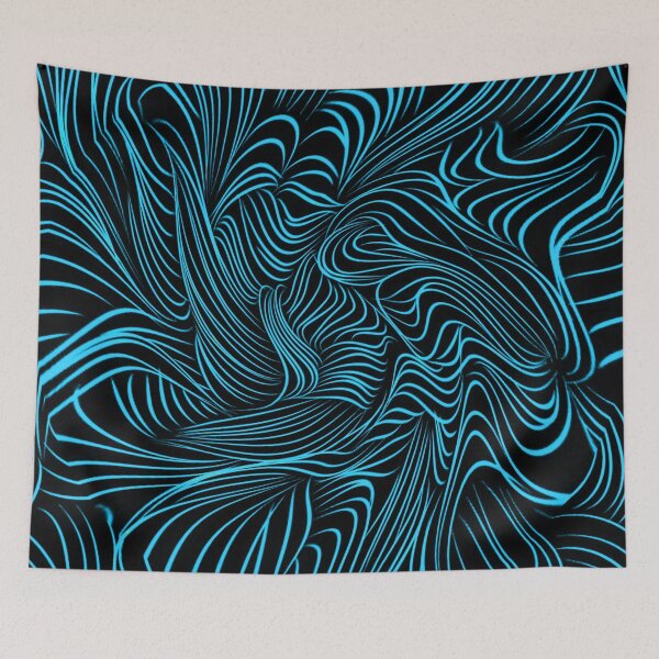 Item preview, Blue wavey lines designed and sold by Matthew554a.