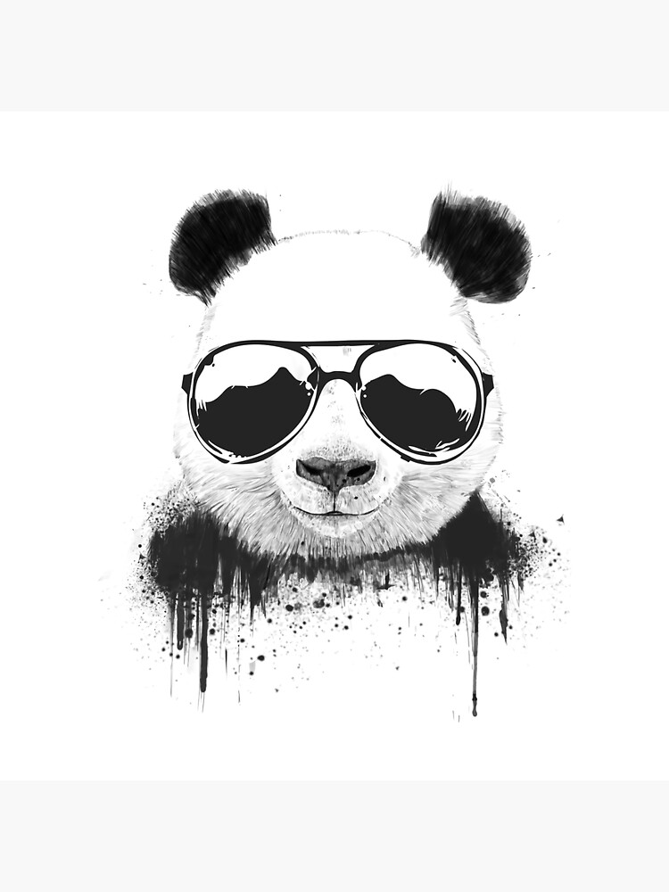 "Cool panda art wearing sunglasses" Sticker for Sale by adashali