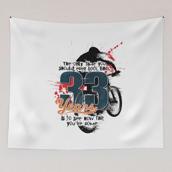 Item preview, The special gift for every passionate mountain biker who celebrates his 33rd birthday. designed and sold by JIGGO.