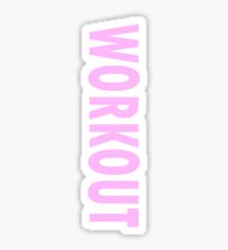 Workout - Black Leggings and Fitness Clothing Sticker